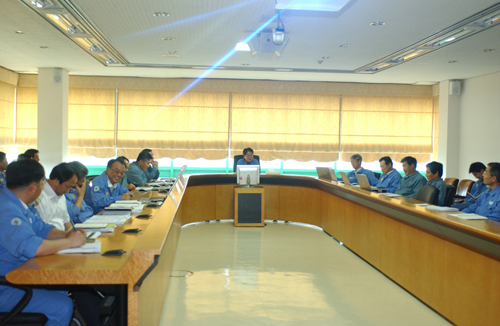 8월 14일 종합강당에서 8월 전사 혁신의 날이 개최