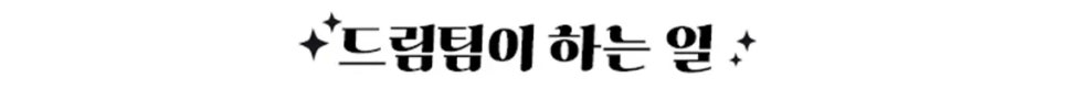 드림팀이 하는 일